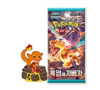That Chunky Yellow Mouse Pokémon Pack & Badge Bundle - 1 Korean Booster Pack + 1 Pin Box That Chunky Yellow Mouse Multicolor