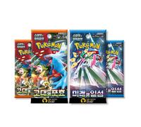That Chunky Yellow Mouse Pokemon Paradox Rift Korean Booster Pack Bundle - 4 Packs That Chunky Yellow Mouse Multicolor