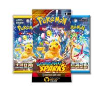 That Chunky Yellow Mouse Pokemon Surging Sparks Booster Pack Bundle - Mixed 1 English & 2 KR That Chunky Yellow Mouse Multicolor