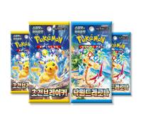 That Chunky Yellow Mouse Pokemon Surging Sparks Korean Booster Pack Bundle - 4 Packs That Chunky Yellow Mouse Multicolor