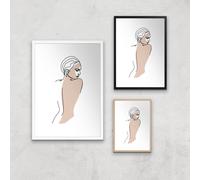 That Gaze Giclee Art Print - A4 - Wooden Frame