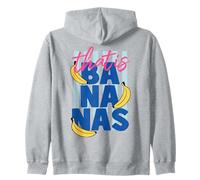 That Is Bananas Vintage Beech Wear Holiday Fruit Food Pun Zip Hoodie