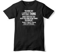 That Little Thing Inside Keeps You from Saying Things T Shirt Graphic Unisex Tee Black M