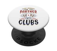 That Moment When Your Partner Calls Clubs Euchre PopSockets Adhesive PopGrip