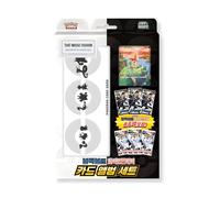 That Mouse Fashion Korean Black Bolt and White Flare Binder Collection Box | TCYM Authenticated | Korean Pokemon Cards | 3x Black Bolt Pokemon & 3x White Flare Booster Packs | Pokémon TCG Binder Set