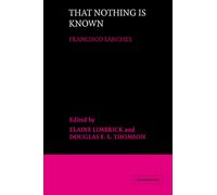 That Nothing is Known