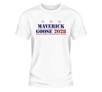 That Party Place Ltd Maverick Goose Presidential Tshirt White (M)