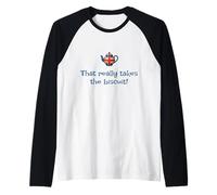 That Really Takes The Biscuit! Funny British Words Cute Raglan Baseball Tee