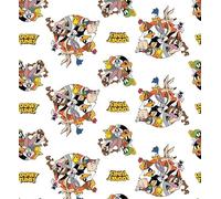 That’s All Folks Looney Tunes Cotton Fabric by 0.5M Multiples 110cm Wide (100% Cotton, Genuine Licensed Fabric, Ideal for Crafts, Quilting, Sewing, Children's Dressmaking)