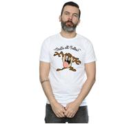 That´s All Folks Taz Cotton T-Shirt Looney Tunes White XXL