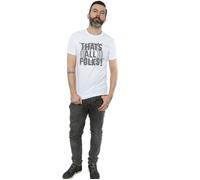 That´s All Folks Text T-Shirt Looney Tunes White XL
