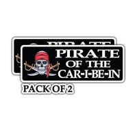 That’s it - Pirate of The Car I Be in Sticker 2 Pack 5 Inches - Waterproof Decal for Waterbottle and Laptop - Indoor and Outdoor Use for MacBook - Removable Cup Decal - TI - 382