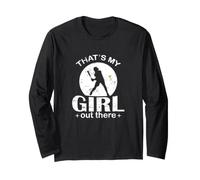 that’s My Girl Out There Softball Statement Long Sleeve T-Shirt