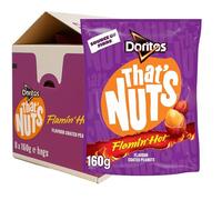 That’s Nuts Doritos Flamin’ Hot Sharing Coated Peanuts Case 160g (Case of 8)