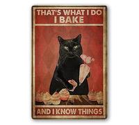 That‘s What I DO I Bake and I Know Things, Vintage Sign Bar Decoration Metal Poster Pub Metal Plate 8 x 12inch