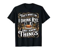 That’s What I Do I Drink Rye Whiskey Funny Vintage T-Shirt