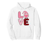That says Love - Gnome Valentines Day Holiday Romance Pullover Hoodie