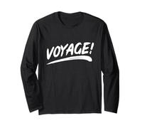 That Says Voyage in a Brushstroke Style Long Sleeve T-Shirt