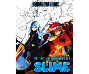 That Time I Got Reborn As A Slime Dots Lines Swirls Coloring Book: Premium coloring book for adults and children after stressful school and tiring work