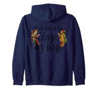That Was A Bit Cringe My Liege Funny Medieval Zip Hoodie