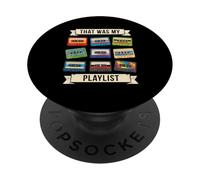 That Was My Playlist Retro Cassette Tape Nostalgia Vintage PopSockets Adhesive PopGrip