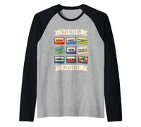 That was My Playlist Retro Cassette Tape Nostalgia Vintage Raglan Baseball Tee