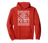 That Wasn't Very Data Driven of You Christmas Ugly Xmas Pj Pullover Hoodie