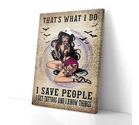 That What I Do I Save People Nurse Tattoo Canvas Prints Wall Art