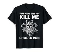 That which Does not Kill me Viking Odin T-Shirt, Men, Black, XX-Large