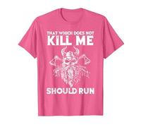That which Does not Kill me Viking Odin T-Shirt, Men, Pink Heather, Large
