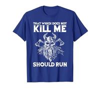 That which Does not Kill me Viking Odin T-Shirt, Men, Royal Blue, XX-Large