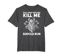 That which Does not Kill me Viking Odin T-Shirt, Men's Big and Tall, Dark Heather Grey, 3X Tall