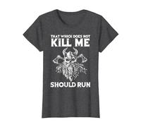That which Does not Kill me Viking Odin T-Shirt, Women, Dark Heather Grey, Small
