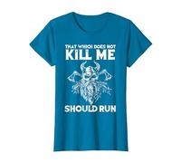 That which Does not Kill me Viking Odin T-Shirt, Women, Sapphire Blue, 3X-Large