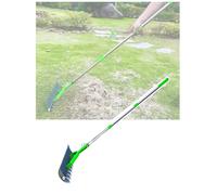 Thatch Rake for Lawns, Dead Grass Dethatcher Rake Removal Tool, Manual Lawn Thatcher with Long Handle for Yard Garden