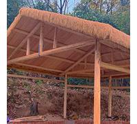 Thatch Roll - Artificial Straw Roofing for Tiki Bars, Fire Retardant Simulation Grass for Patios and Gazebos
