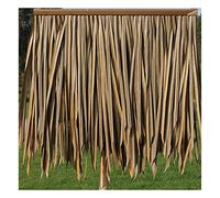 Thatch Roof Artificial Fake Straw Fake Thatch Artificial Thatch Tile Plastic Thatch Durable Polyester Synthetic Plastic Material Thatch Palm Thatch(Yellow b,4pcs)