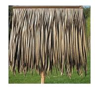 Thatch Roof Artificial Fake Straw Fake Thatch Artificial Thatch Tile Plastic Thatch Durable Polyester Synthetic Plastic Material Thatch Palm Thatch(Yellow a,8pcs)