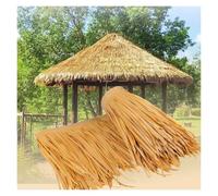 Thatch Roofing Artificial Tropical Palm Roof Palm Thatch Rolls Tiki Hut Grass Easy Install for Resort Cabin Outdoor Bar WXQTM