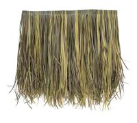 Thatch Roofing Materials - Fine-Leaf Artificial Thatch - Multifunctional Artificial Grass, Fireproof and Flame-Retardant | for Outdoor Landscape Decoration and Tiki Bars(E,0.5M*8m)