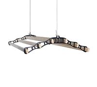 Thatch&Stone Traditional Clothes Airer 6 Rail Lath Classic Ceiling Dryer Pulley (Black, 1.5Metre)