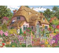 Falcon Thatched Cottage, 1000 Piece Jigsaw Puzzle for Adults - Beautifully Illustrated 1000Pc Adult Jigsaws, Fun Present & Activity for Home, Puzzles for Rainy Days, Birthday Jumbo