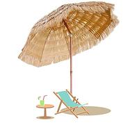 Thatched Umbrellas, Portable Outdoor Umbrella, Tropical Hawaiian Beach Umbrella, Outdoor Terrace Garden Swimming Pool Sun Umbrella