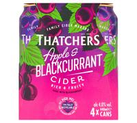 Thatchers Apple and Blackcurrant Cider 4 x 440ml