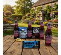 Thatchers Apple & Blackcurrant Fruit Cider Gift Hamper with Pub Snacks - 4 Bottles Thatchers Apple & Blackcurrant Cider & 3 Pub Snacks - Ultimate Gift in a Box