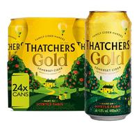Thatchers Gold - 24 x 440ml Cans, Smooth, Medium-Dry Apple Cider
