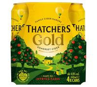 Thatchers Gold Metal Cider, 4x440ml