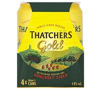 Thatchers Gold Somerset Cider 4 x 500ml (Pack of 6 x 4x500ml)