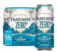 Thatchers Zero - 24 x 440ml Cans, Medium-Dry, Low Alcohol Apple Cider