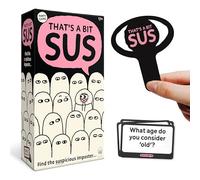 That's A Bit Sus - Spot the Imposter! - Suspicious Bluffing Board Game - Party Games for Adults & Teens - Party & Camping Games - 3 - 6 Players - Age 17 + by the Creators of Grab the Mic & Sorry What